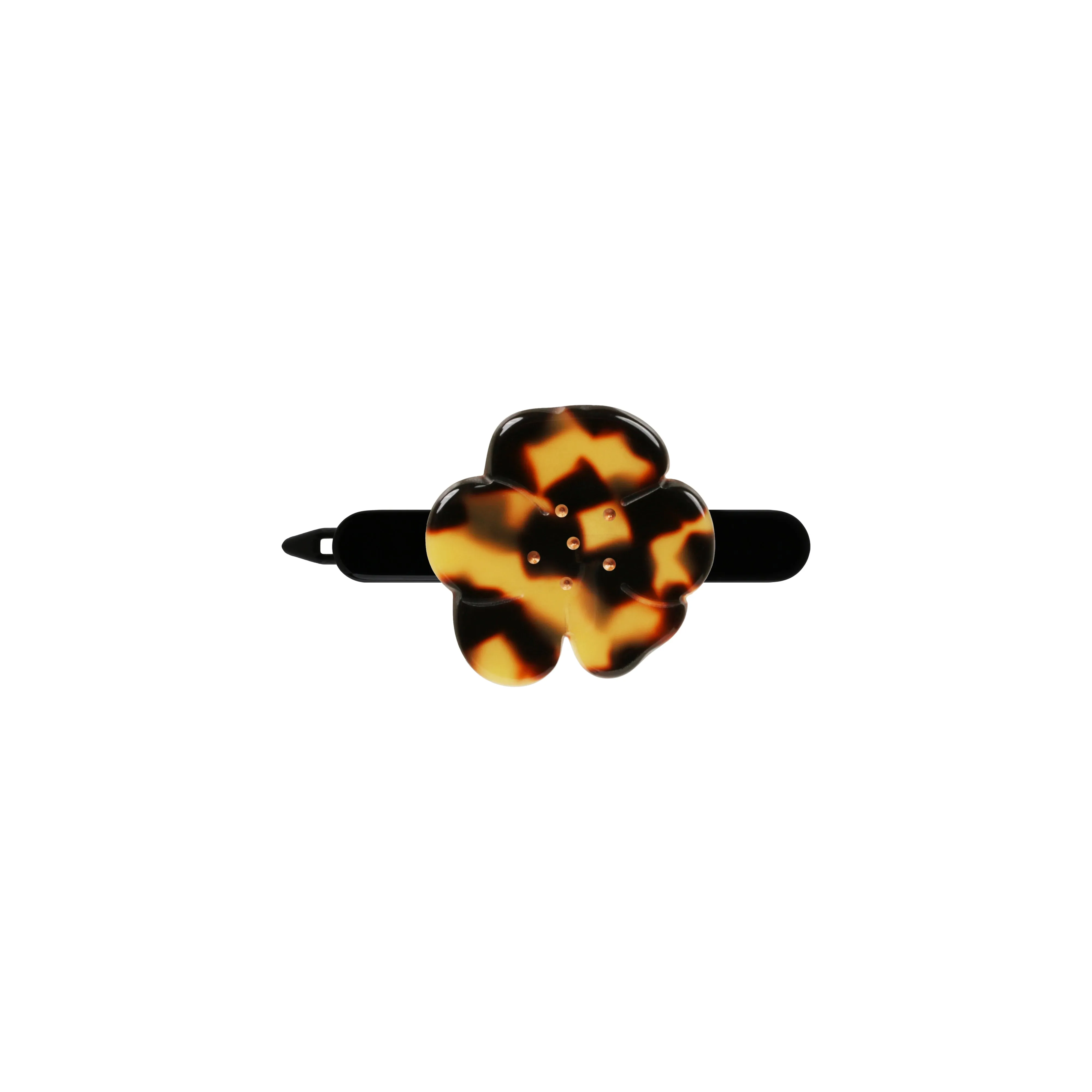 Camellia Small Dark Tortoiseshell Side Hair Clip