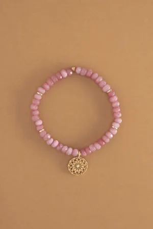 Cherry Red Beaded Stretchy Bracelet