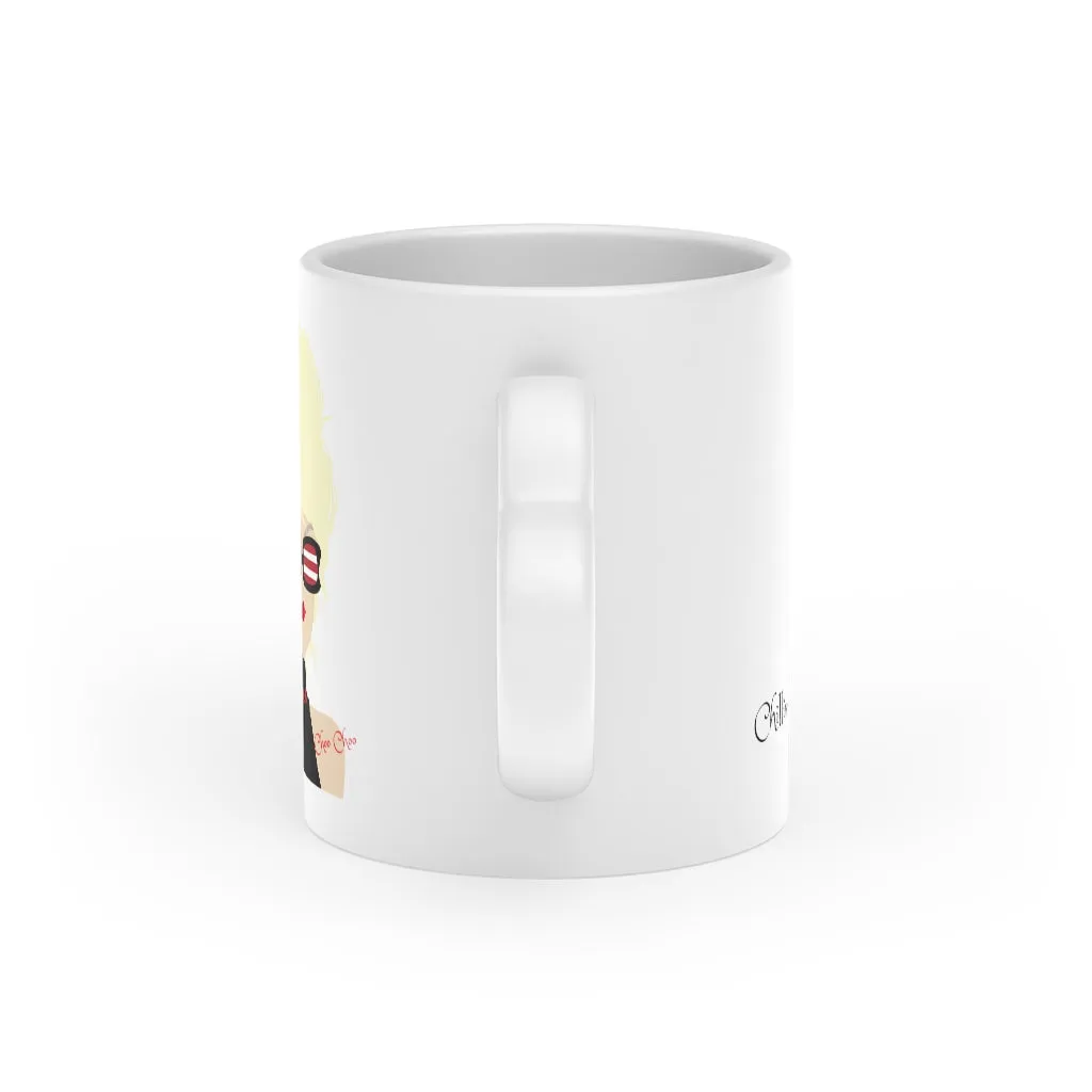 Choo Choo Logo Chillin @ Choo's Heart-Shaped Mug 11 oz