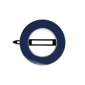 Circle Navy Hair Clip