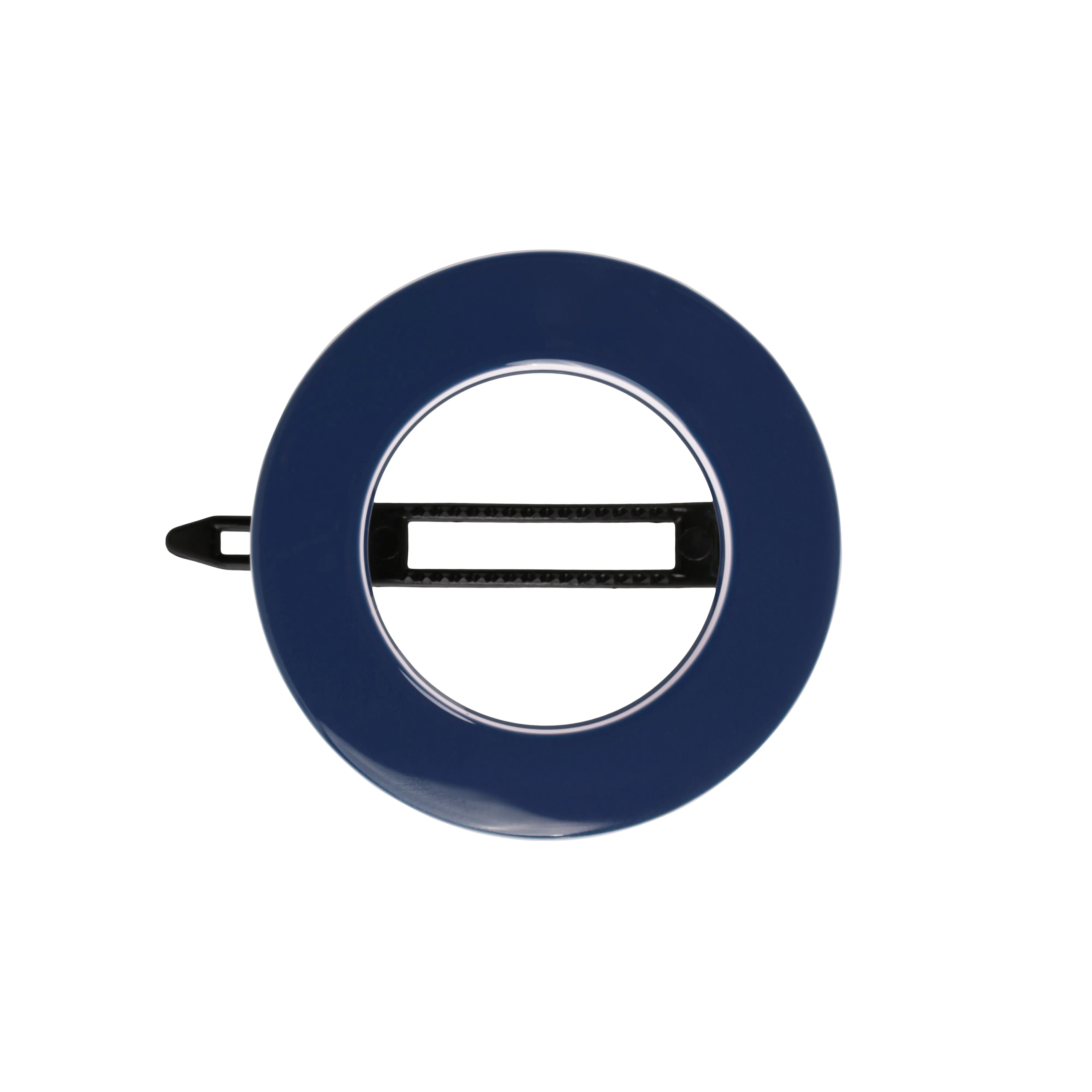 Circle Navy Hair Clip