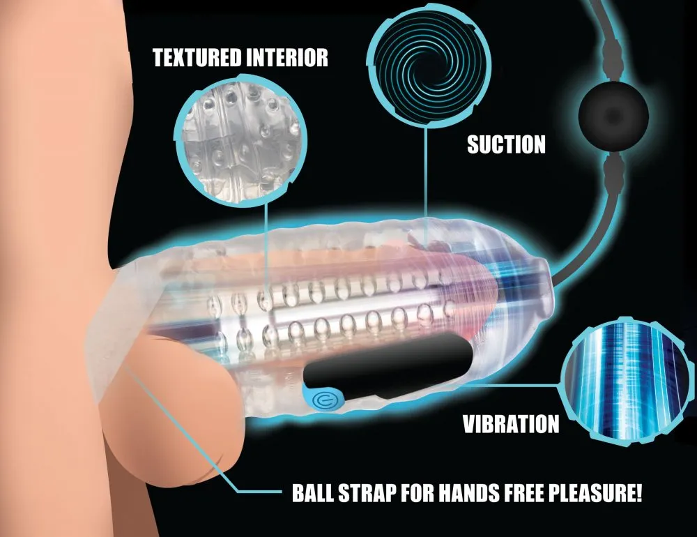 Cock Milker Pro Edition with Automatic Stroking, Suction and Vibration