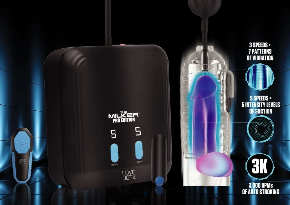 Cock Milker Pro Edition with Automatic Stroking, Suction and Vibration