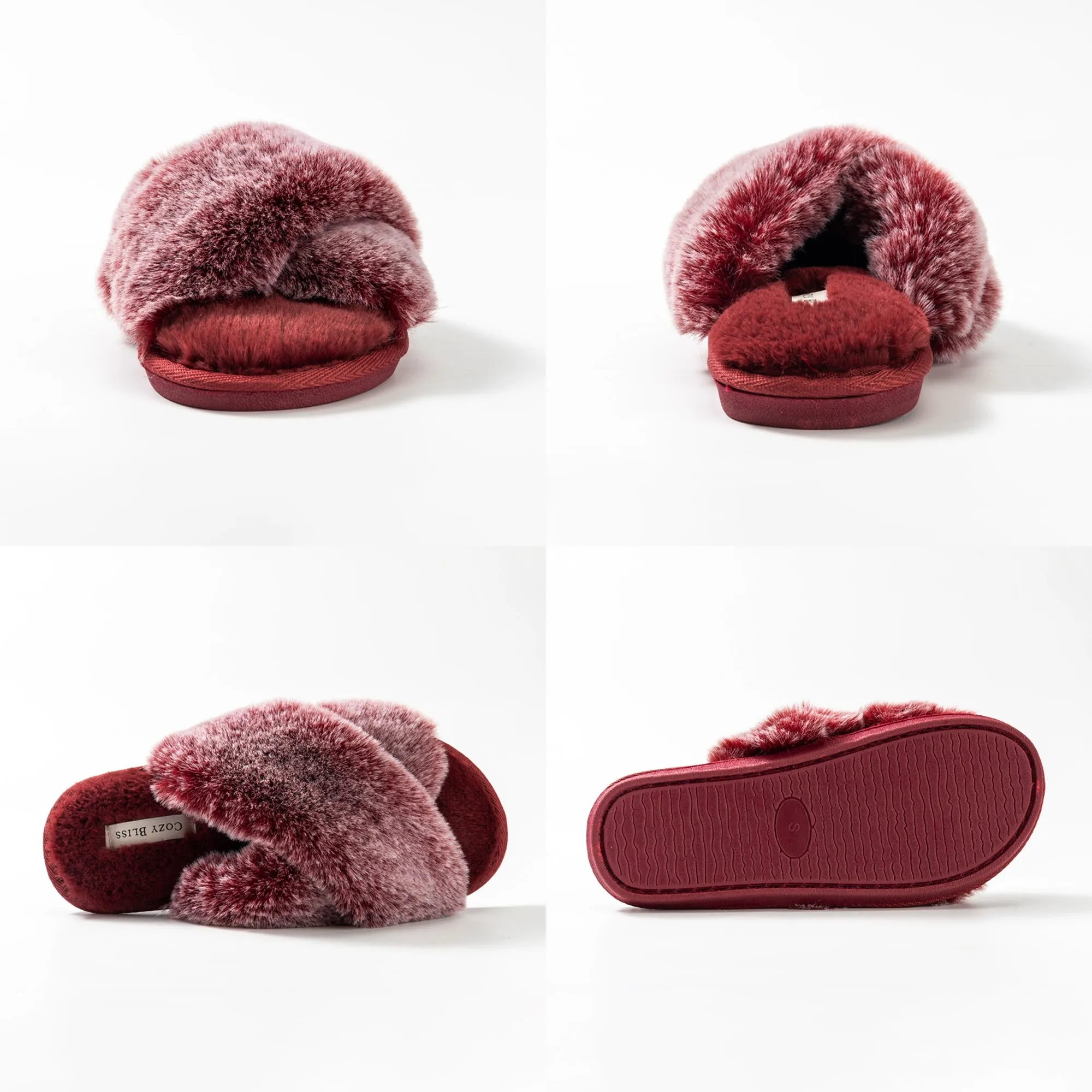 Cozy Bliss Women's Faux Fur Slippers