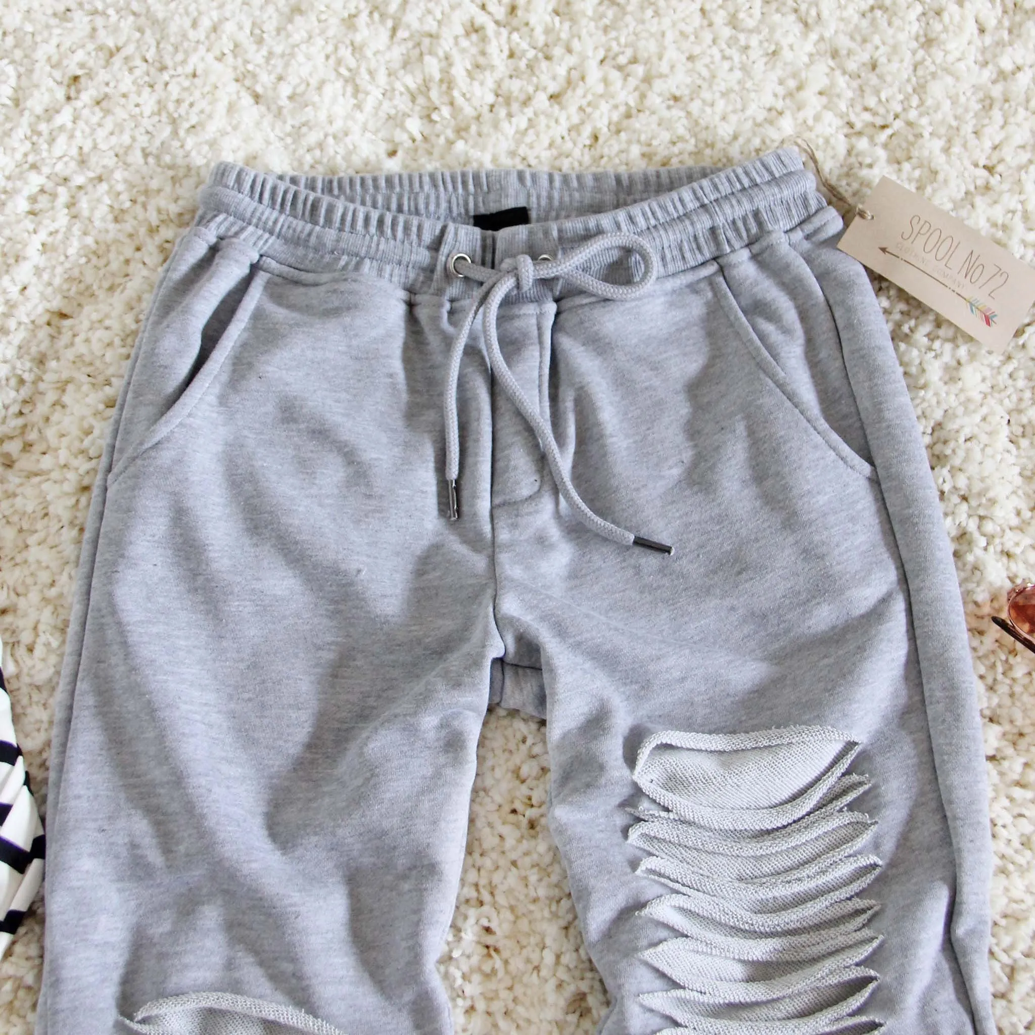 Cozy Distressed Joggers