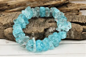 Crackle Quartz Bracelet (Blue)