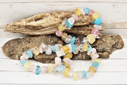 Crackle Quartz Bracelet (Rainbow)