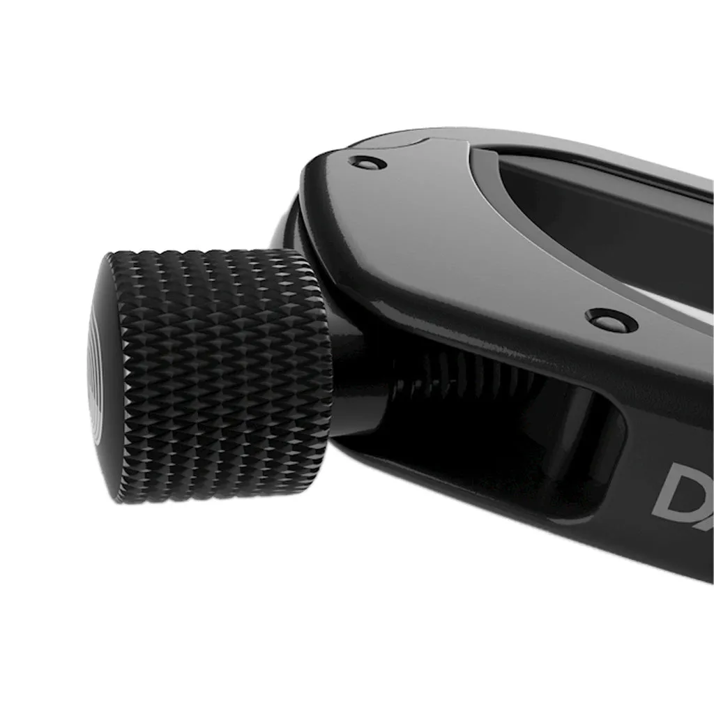 D'Addario PW-CP-12 NS Ukulele Capo Pro, Black