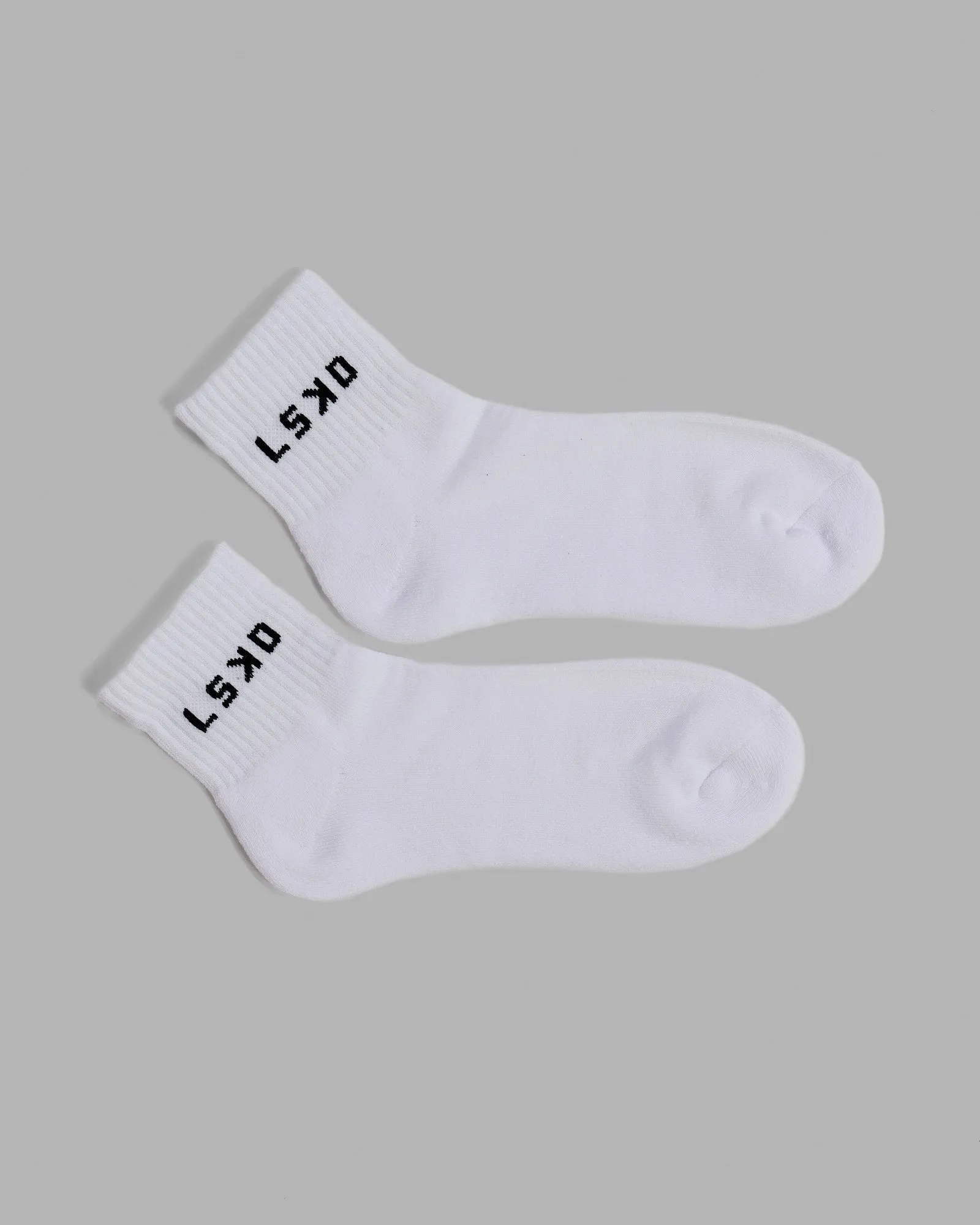 Daily Quarter 3 Pack Socks - White-Black
