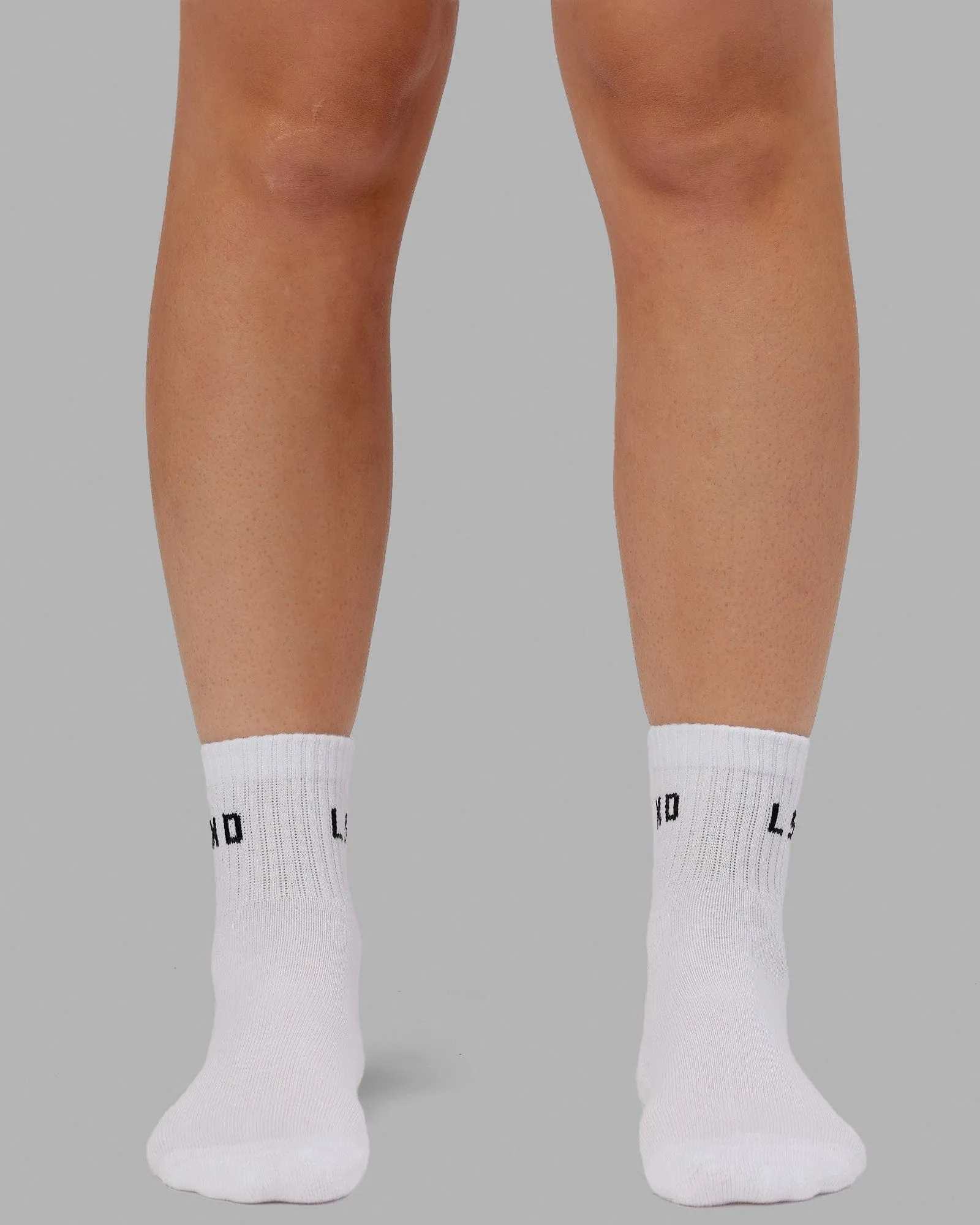 Daily Quarter 3 Pack Socks - White-Black
