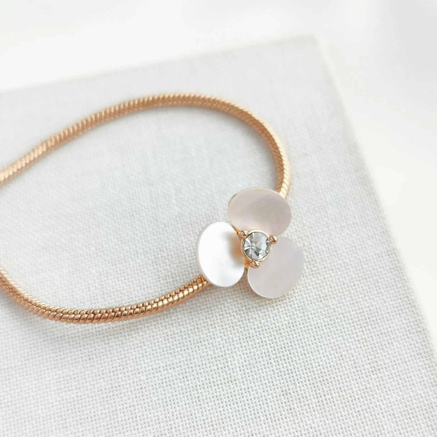 Disco Pansy Slider Bracelet