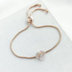 Disco Pansy Slider Bracelet
