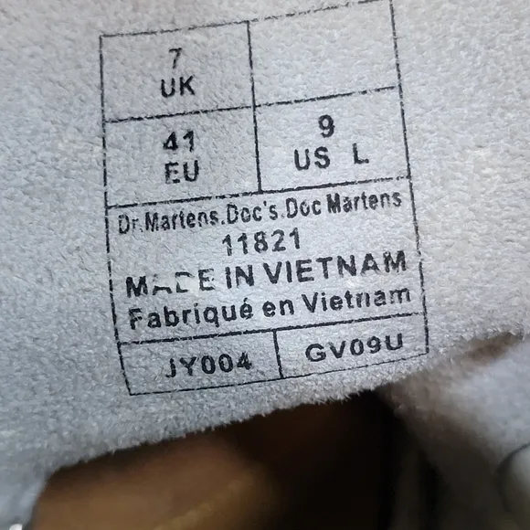 Dr. Martens 1461 boots in white leather