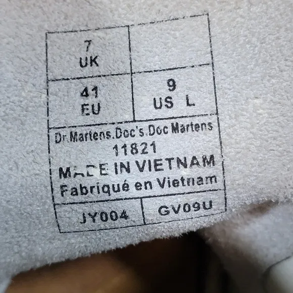 Dr. Martens 1461 boots in white leather