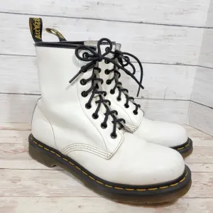 Dr. Martens 1461 boots in white leather