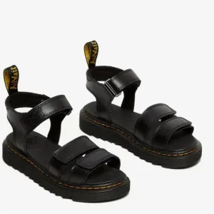 Dr. Martens Klaire Sandal Little Kid Black Super Bounce Velcro Strap  11 NWOT