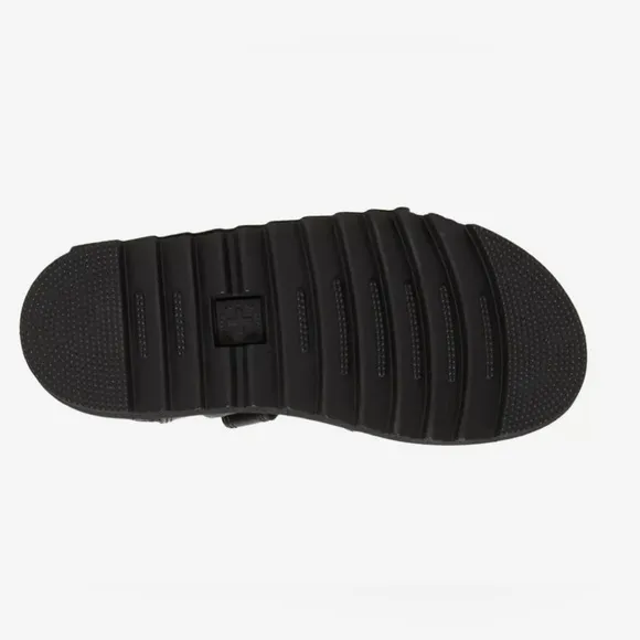Dr. Martens Klaire Sandal Little Kid Black Super Bounce Velcro Strap  11 NWOT