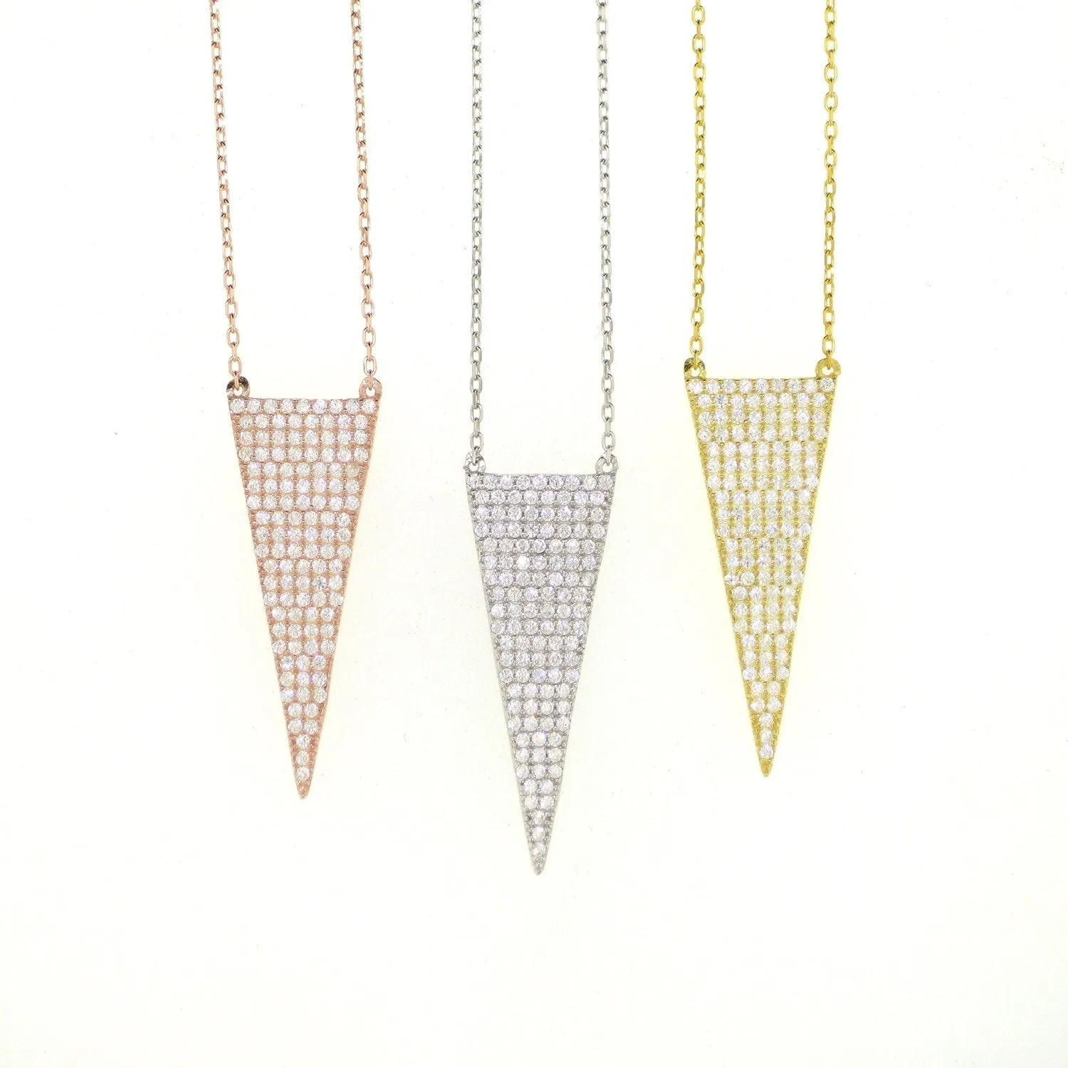 Drop Arrow Necklace-Gold