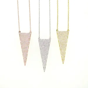 Drop Arrow Necklace-Gold
