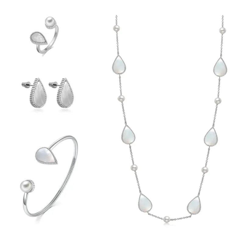 Drop / Set Pearl Silver