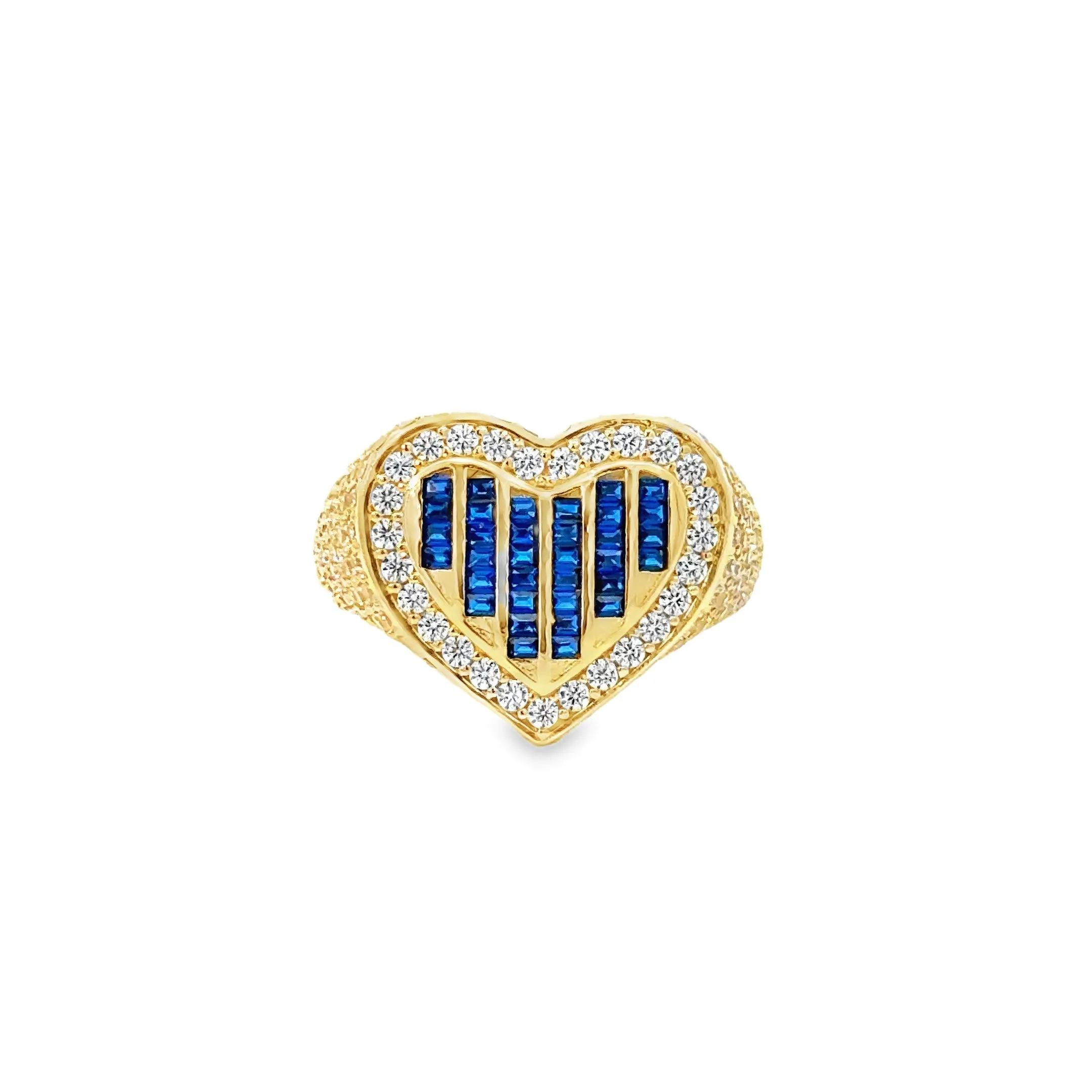 Elegant Heart-Shaped gemstone Ring 10k