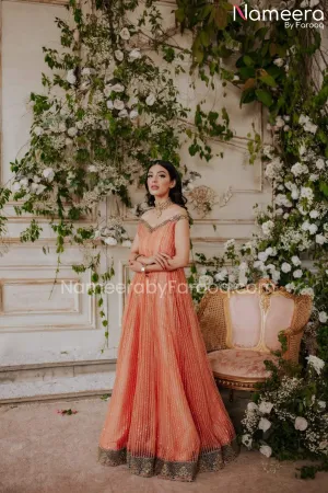 Elegant Pakistani Bridal Gown Lehenga Dress #BS547