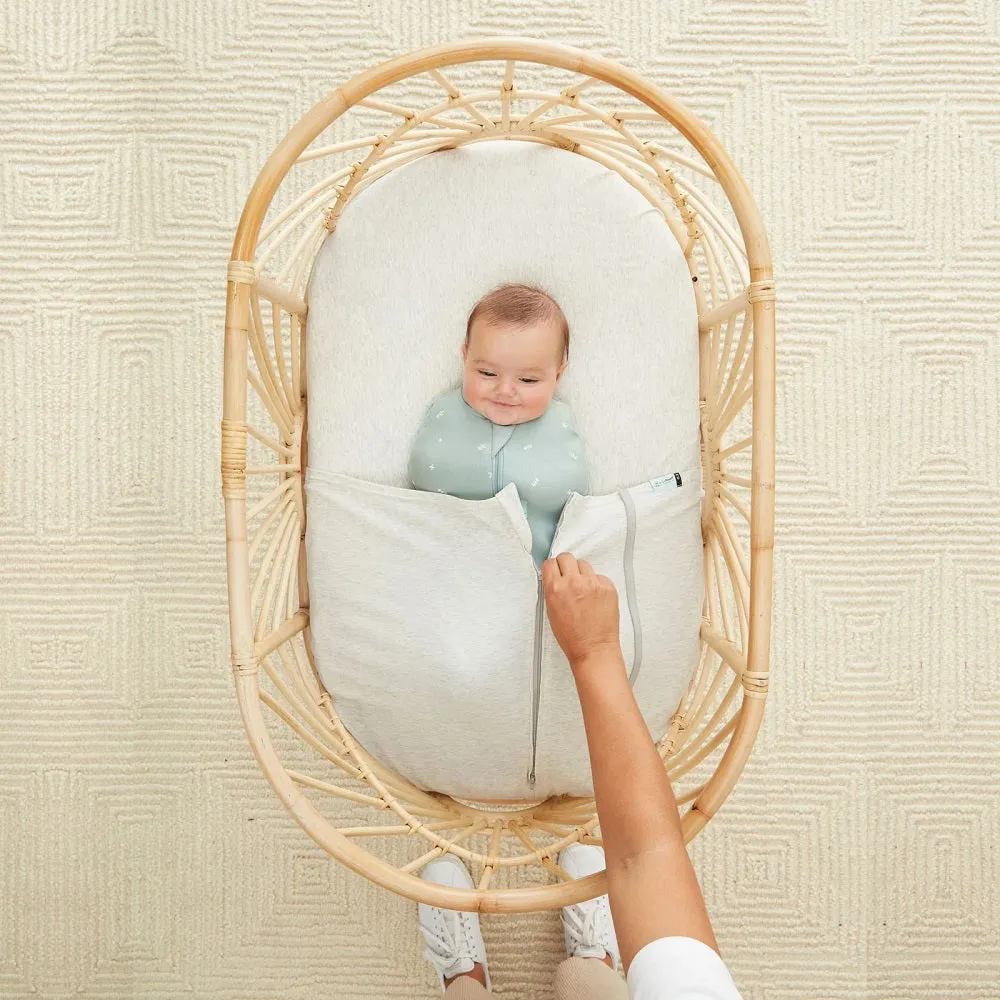 ergoPouch Bassinet Baby Tuck Sheet (Grey Marle)