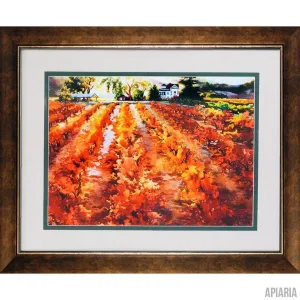 Erin Dertner "Vineyard in Crimson"
