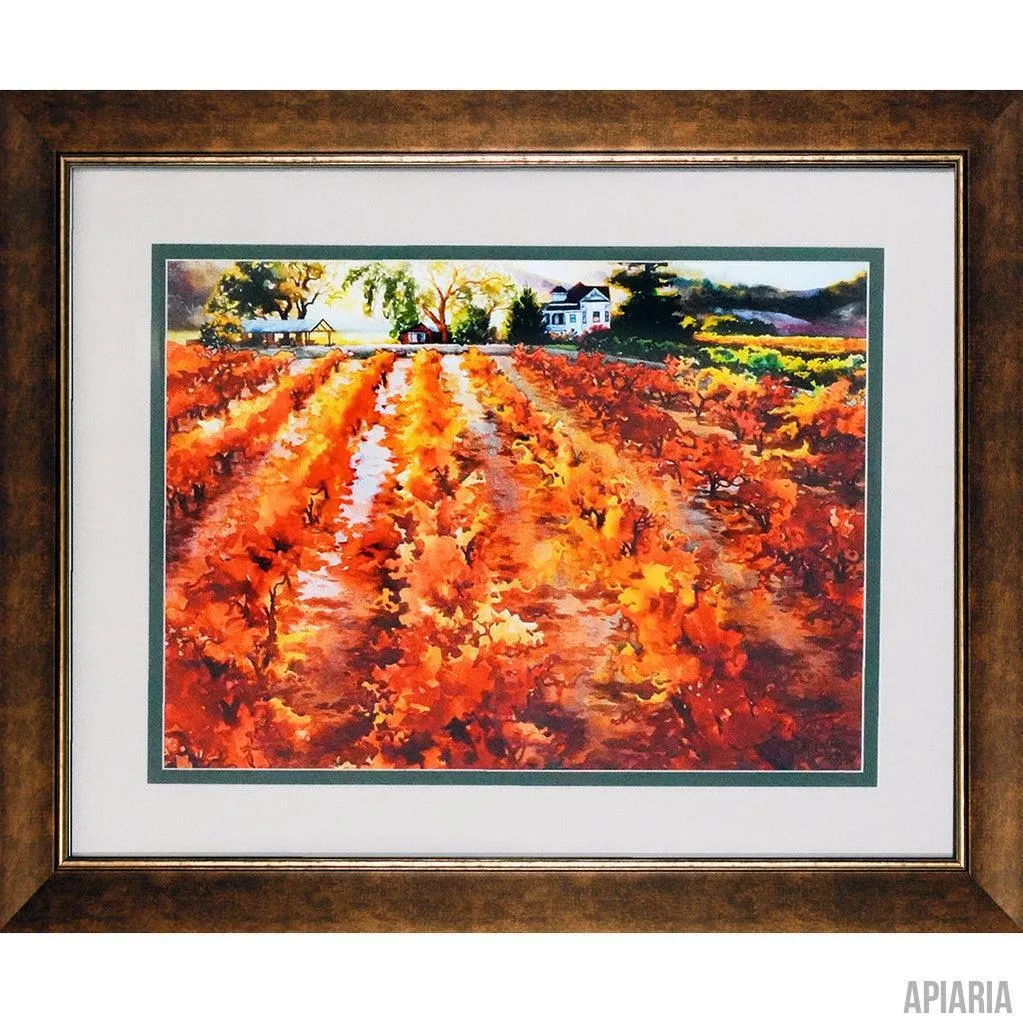 Erin Dertner "Vineyard in Crimson"