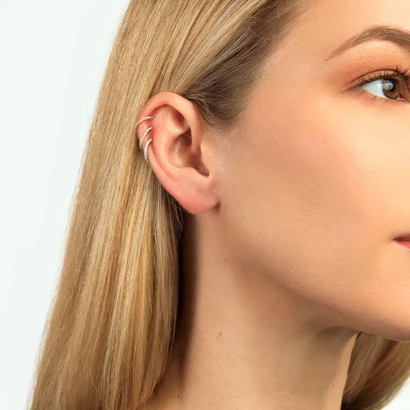 Essential Round Diamond Ear Cuff