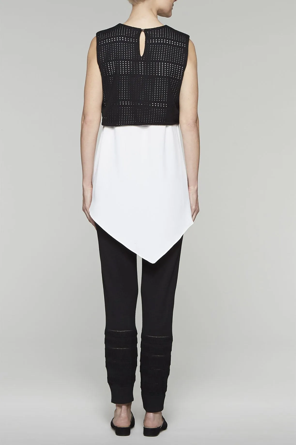 Eyelet Layered Tank Tunic