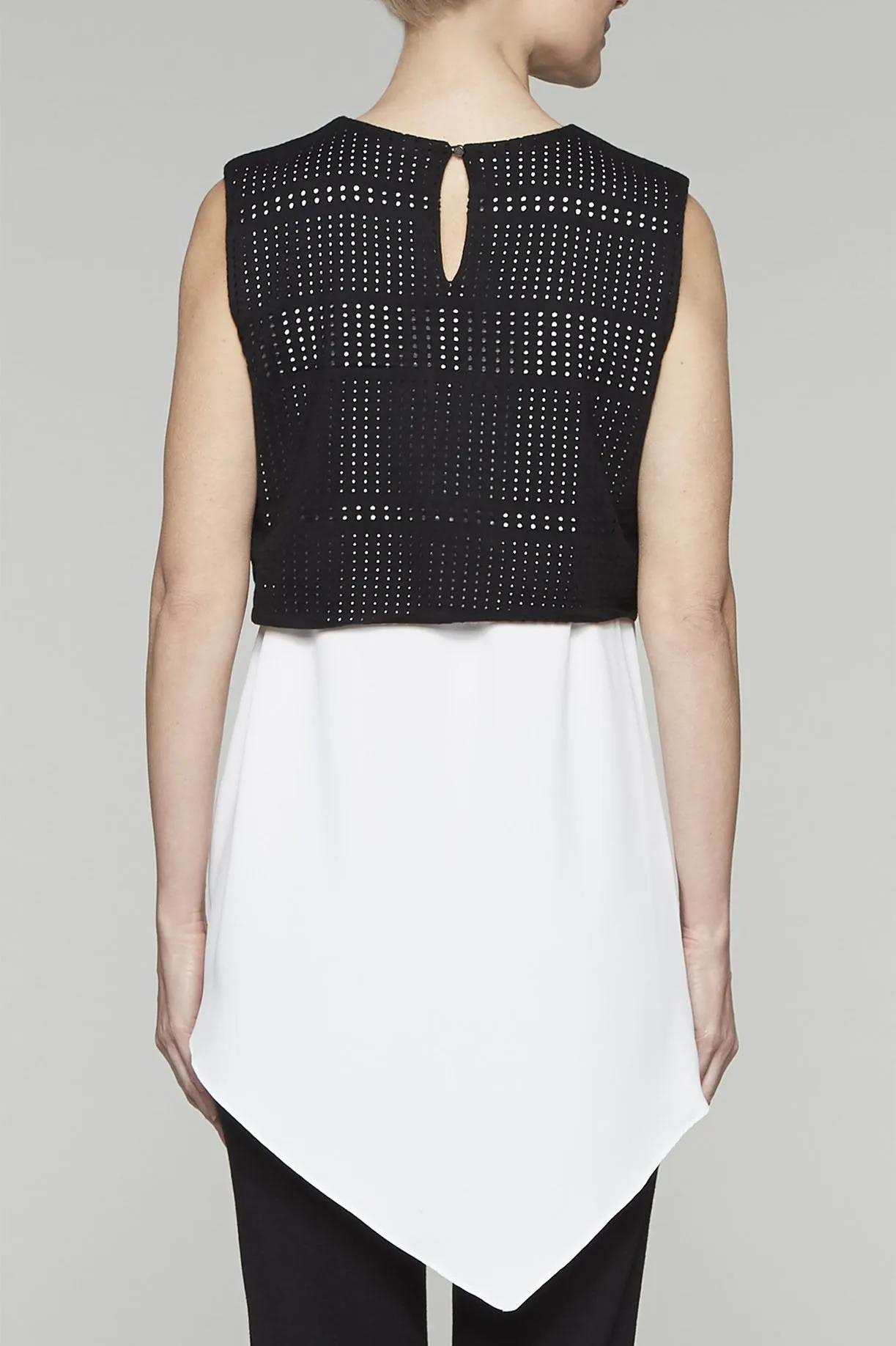 Eyelet Layered Tank Tunic