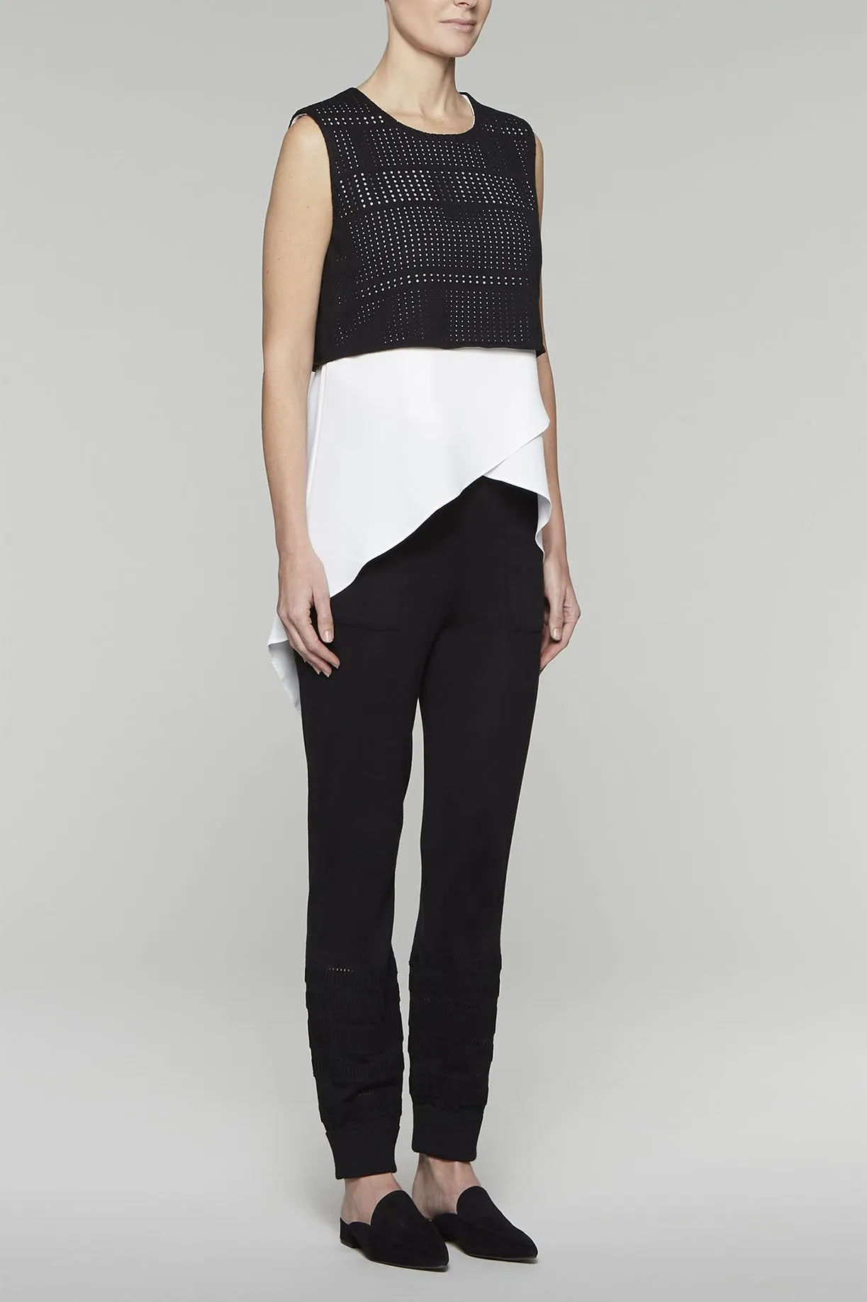 Eyelet Layered Tank Tunic