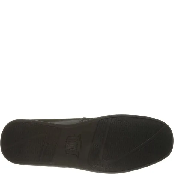 Florsheim Jasper Driver Jr Boys' Toddler-Youth Slip On, 5 M US Big Kid, Black