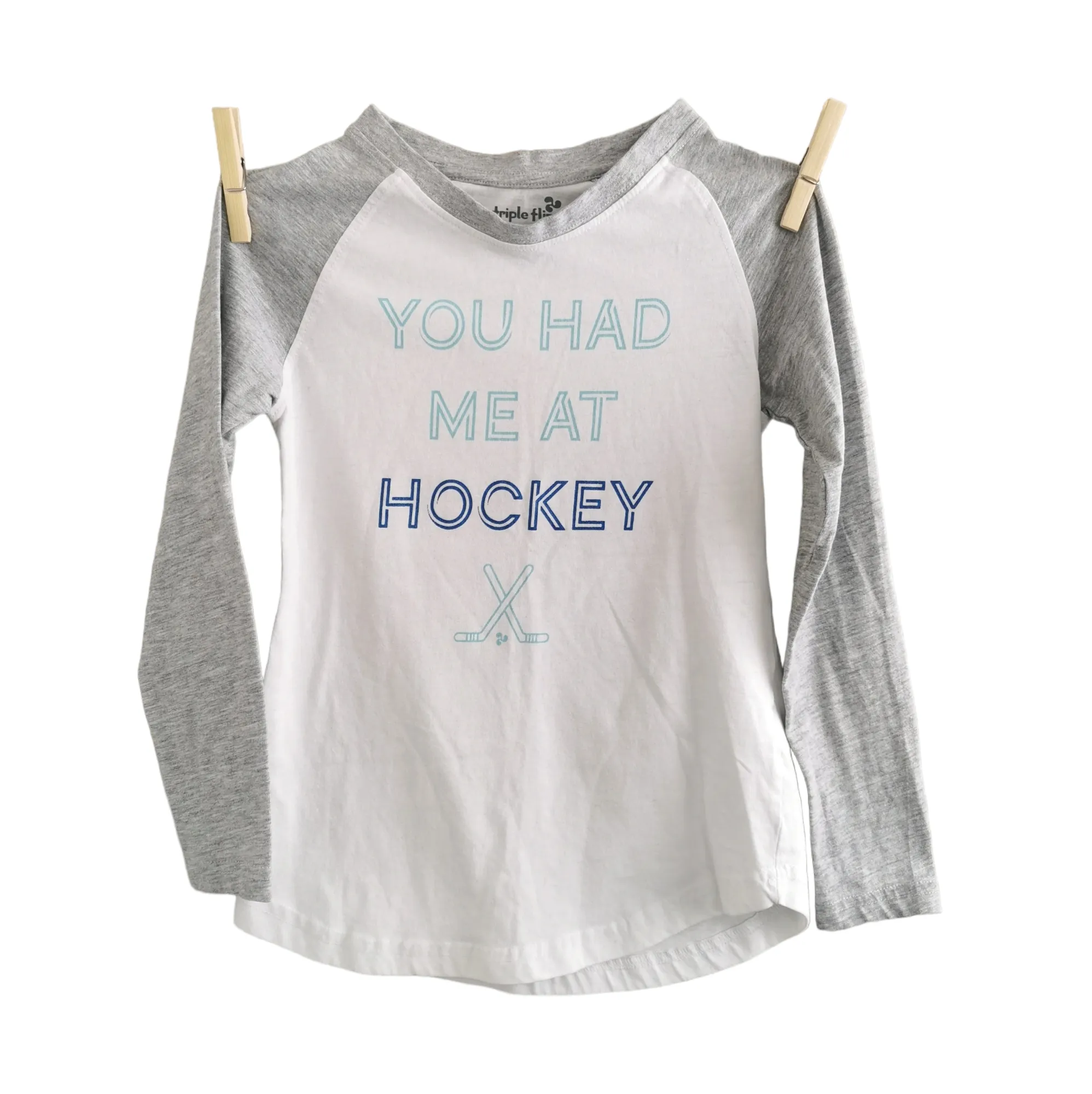 GIRL SIZE 2 (7/8 YEARS) - TRIPLE FLIP, Long-Sleeve Graphic Tee VGUC B35