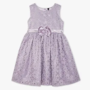 Girls Embellished Knee Length High Fashion Sleeveless Party Dress