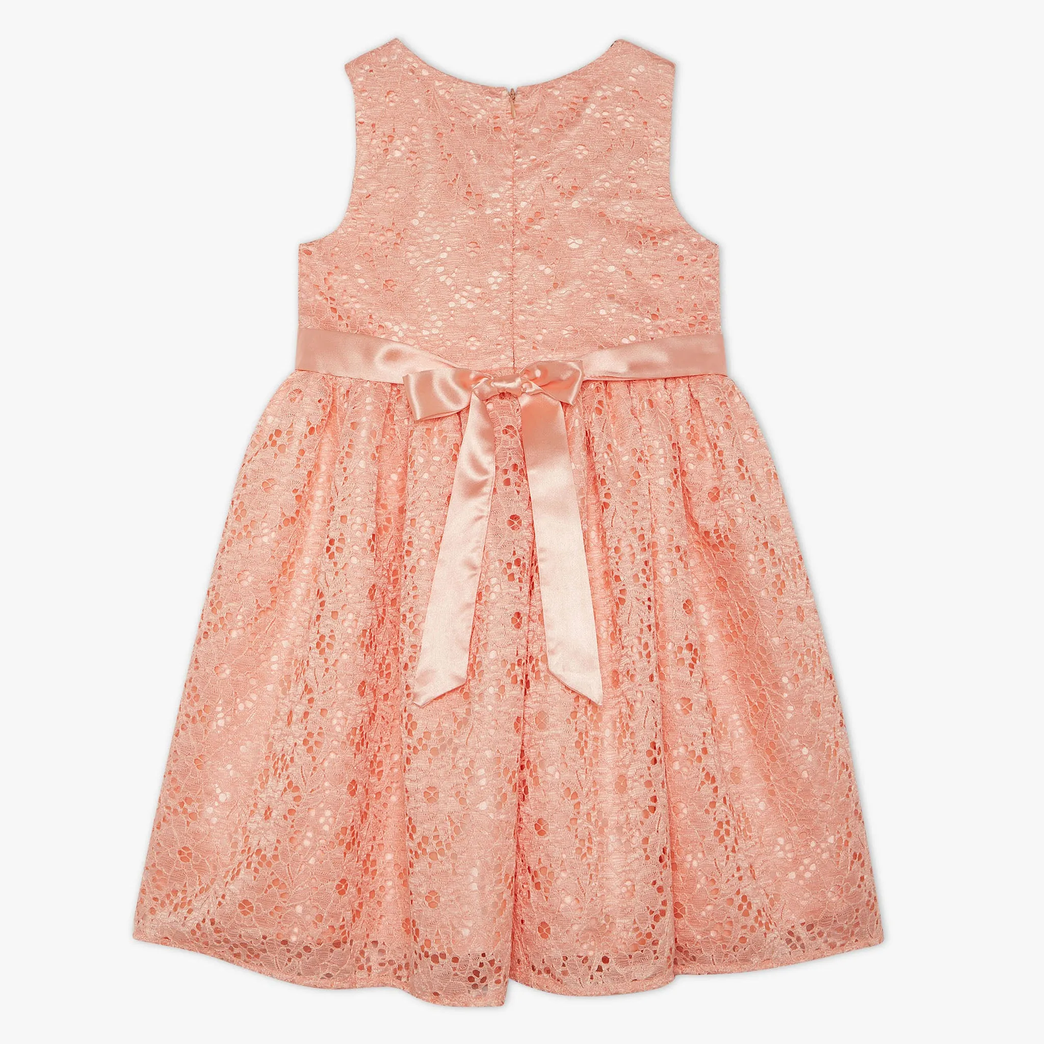 Girls Embellished Knee Length High Fashion Sleeveless Party Dress
