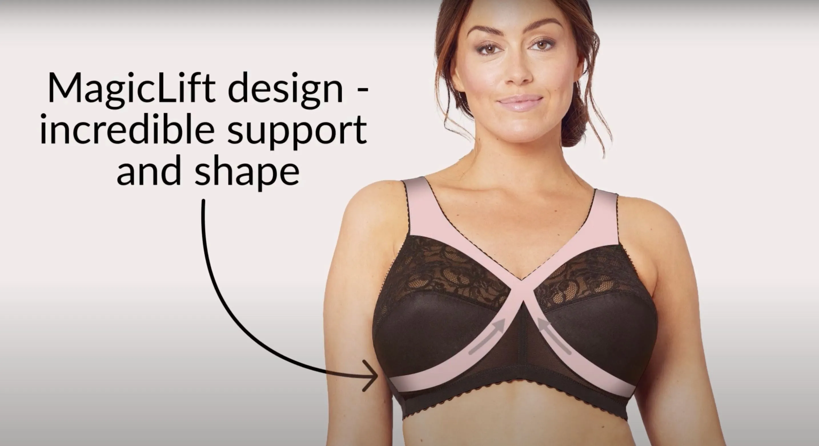 Glamorise Magiclift Original Wire-Free Support Bra - Blush