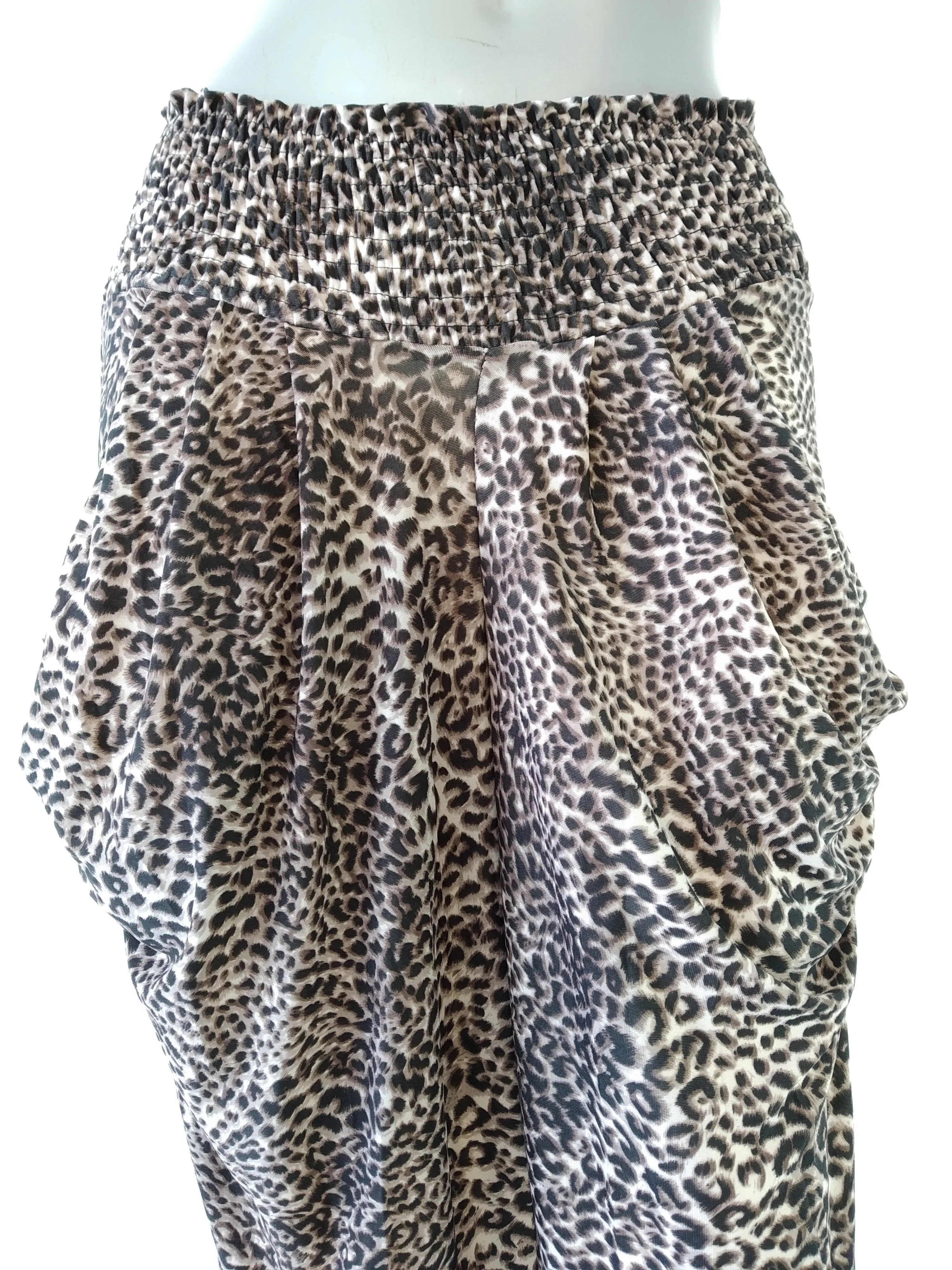 Harem Stretchy Pants Animal Print