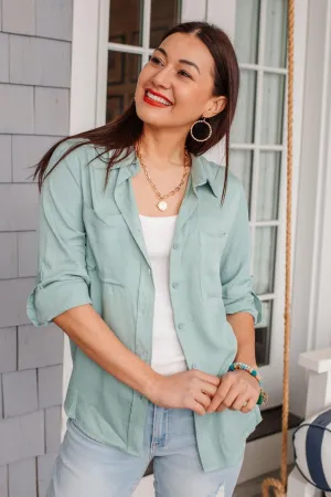 Hazel Blues® | Unwavering Confidence Blouse in Light Blue