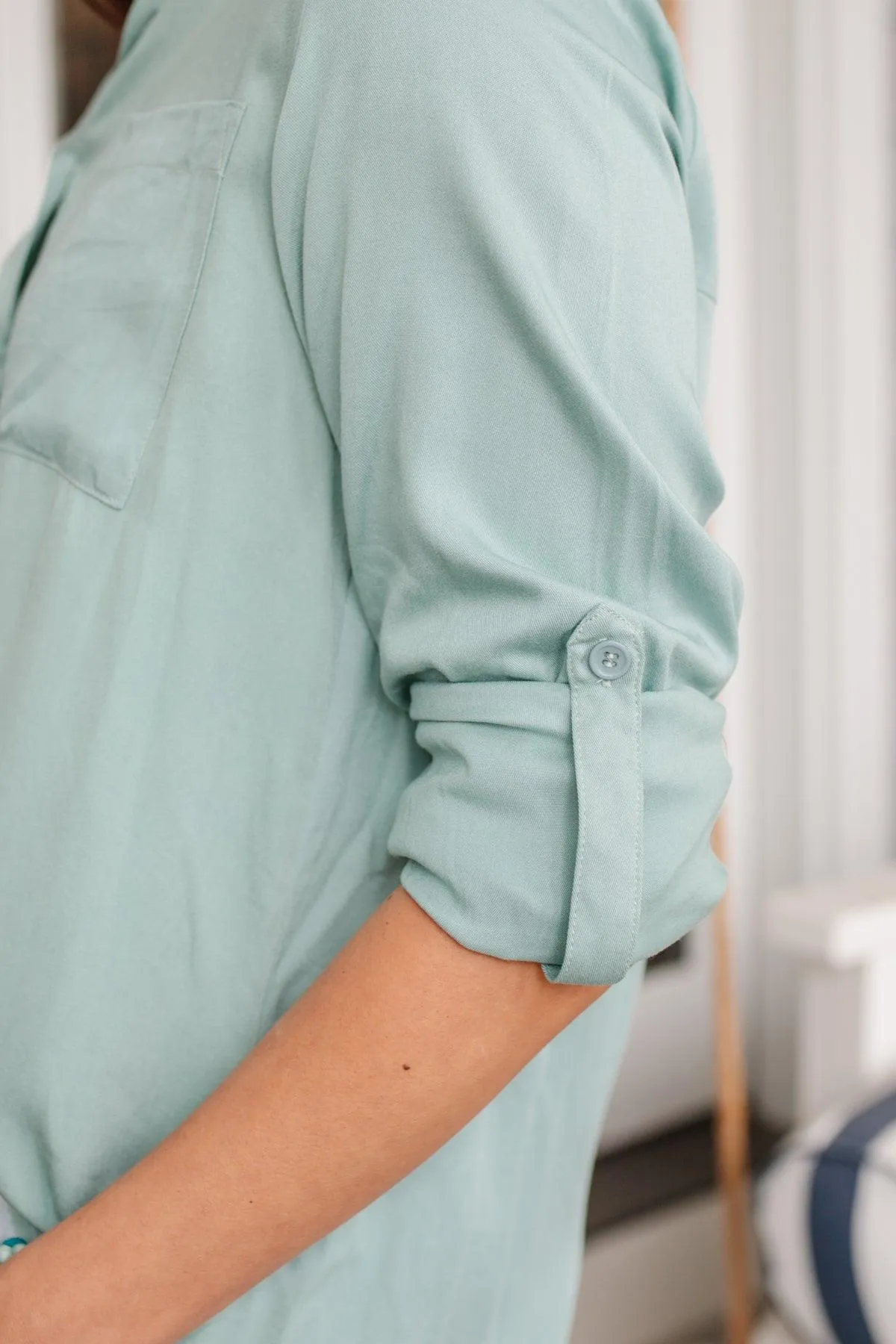 Hazel Blues® | Unwavering Confidence Blouse in Light Blue