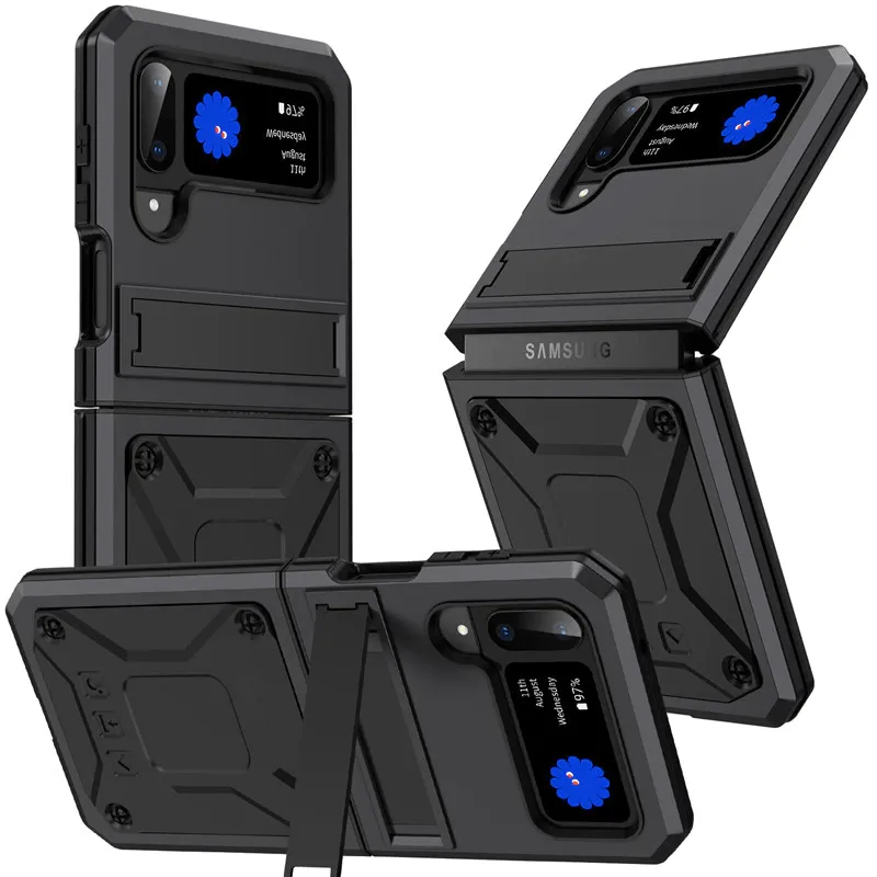 Heavy Duty Case with Kickstand For Samsung Z Flip