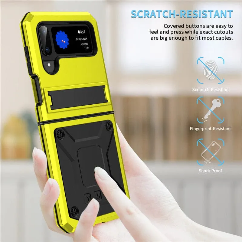 Heavy Duty Case with Kickstand For Samsung Z Flip
