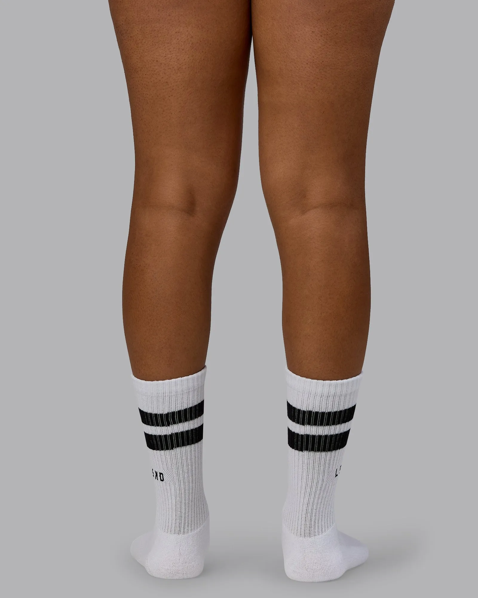 Heritage 3 Pack Crew Socks - Blk-Wht/Wht-Blk/Asphalt-Blk