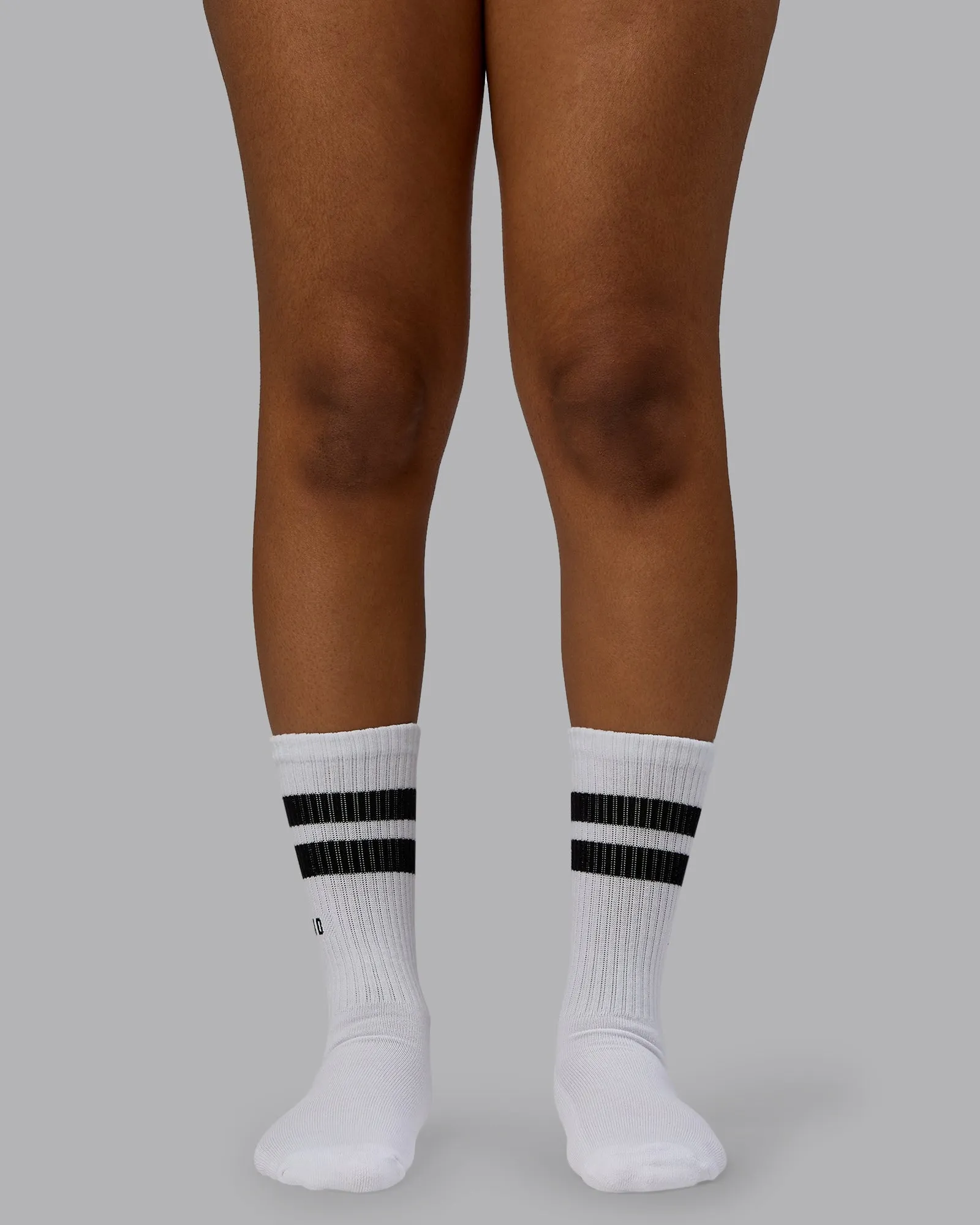 Heritage 3 Pack Crew Socks - Blk-Wht/Wht-Blk/Asphalt-Blk