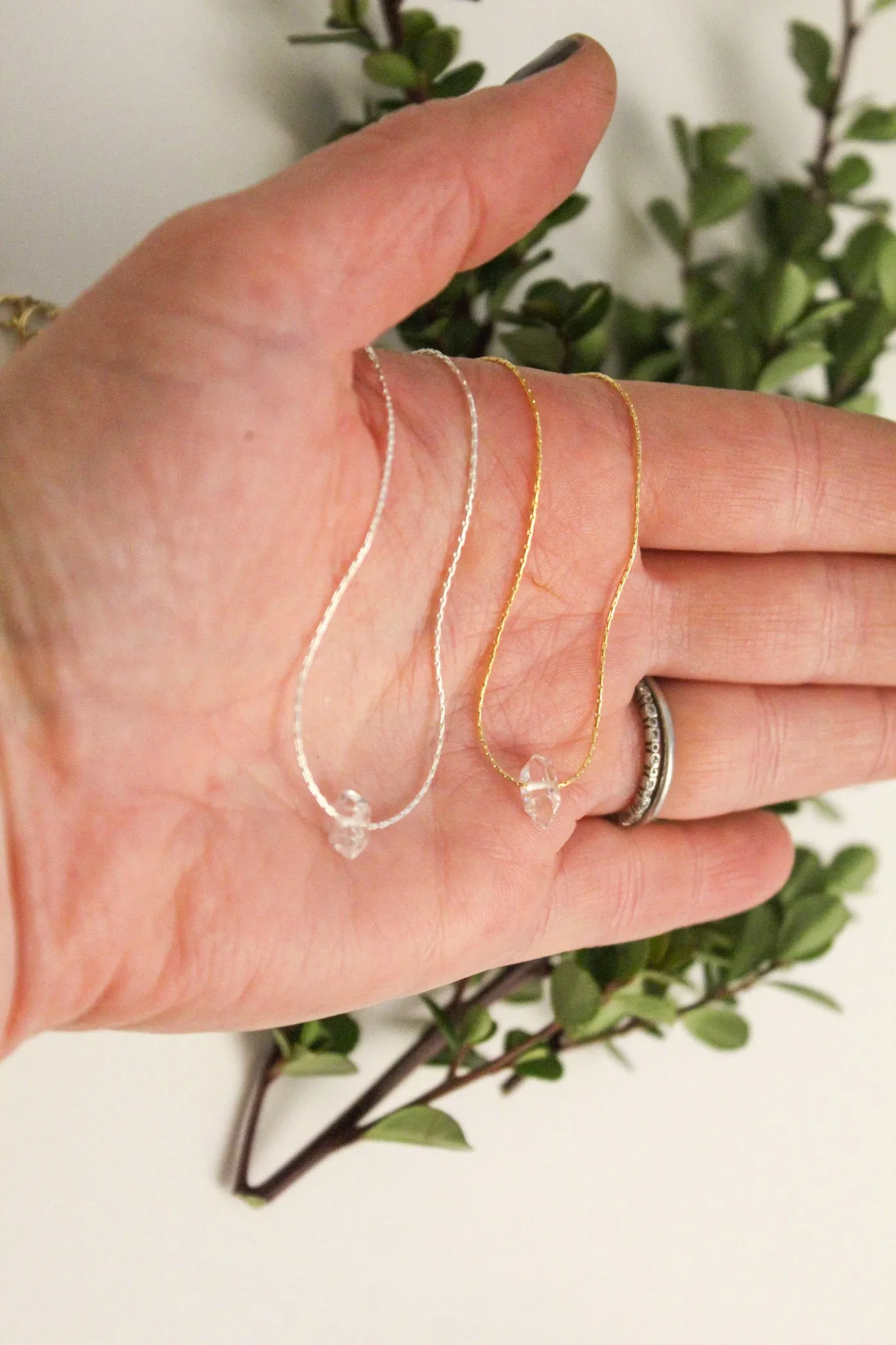 Herkimer Fidget Necklace