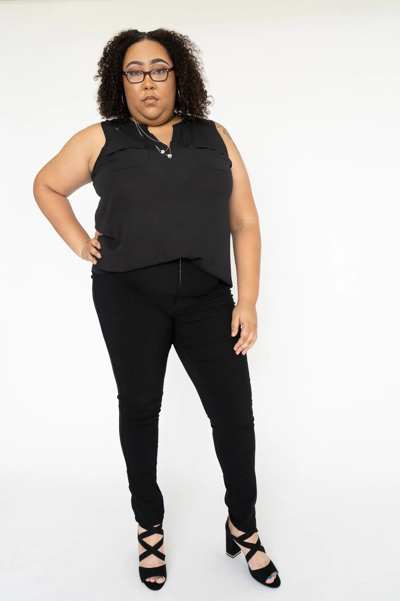 High-waist Stretchy Skinny Jeans