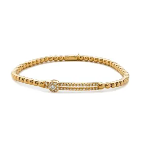 Hulchi Belluni 'Tresore' Solo Diamond Slider Stretch Bracelet (20352a)