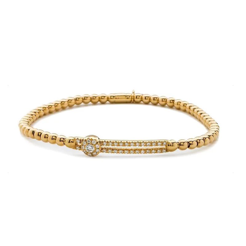 Hulchi Belluni 'Tresore' Solo Diamond Slider Stretch Bracelet (20352a)