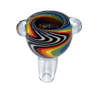 Hypnotized Glass Linework Push Bowl Slides 14mm